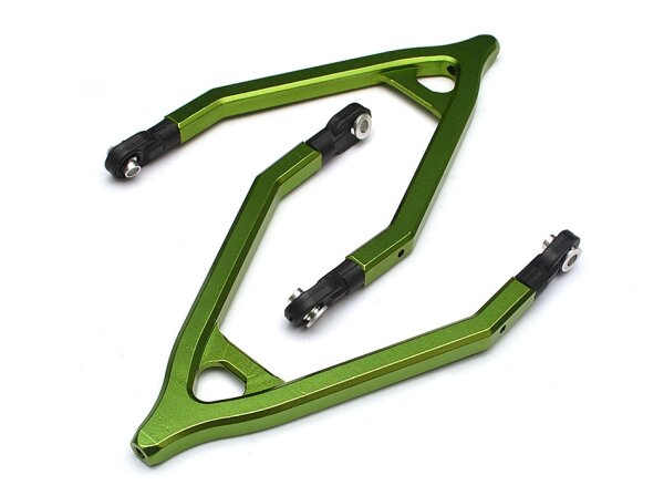 Team Raffee & Co Aluminum Upper Y-Arm (1 Pair) Green for Axial SCX10 TRC/32111G