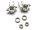 Team Raffee & Co Aluminum Front Knuckles -1 Pair Silver for Traxxas Slash 4x4 BRTSH01S