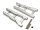 Team Raffee & Co Aluminum Front / Rear Lower Arm -1 Pair Silver for Traxxas Slash 4x4 BRTSH04S