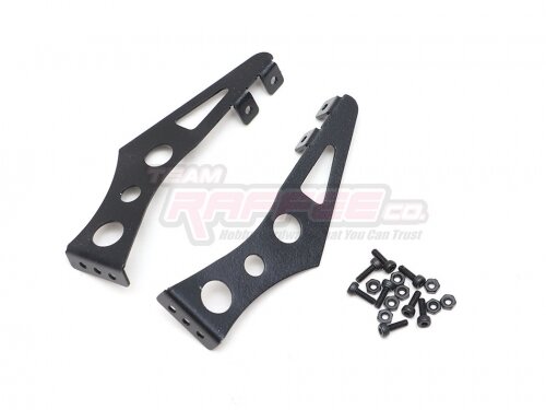 Team Raffee & Co 1/10 Adjustable Stainless Steel Rear Wing Spoiler Stand Type D Black TRC/302700DBK