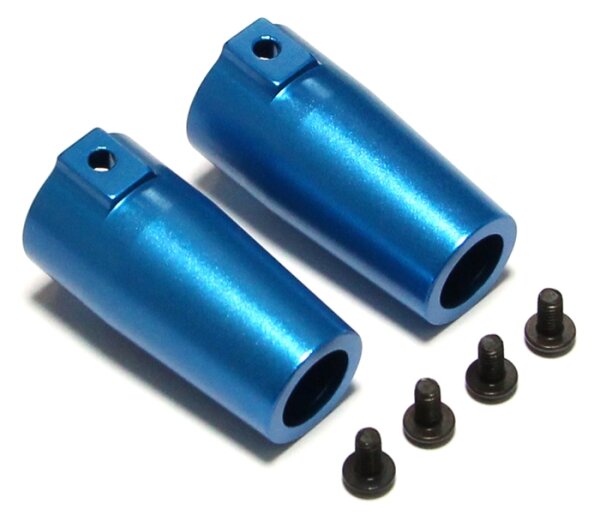 Team Raffee & Co Aluminum Rear Knuckle - 1 Pair Blue for Axial Wraith BRWRT02B