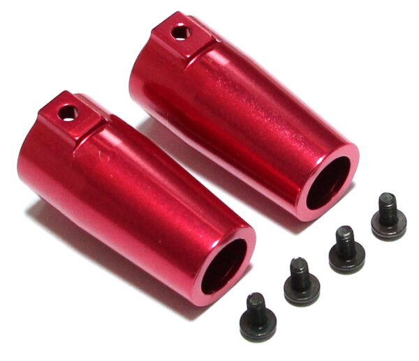 Team Raffee & Co Aluminum Rear Knuckle - 1 Pair Red for Axial Wraith BRWRT02R