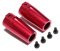 Team Raffee & Co Aluminum Rear Knuckle - 1 Pair Red...