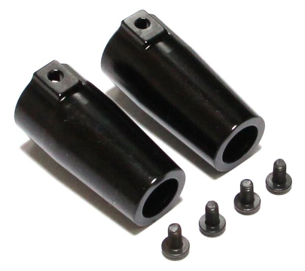 Team Raffee & Co Aluminum Rear Knuckle - 1 Pair Black for Axial Wraith BRWRT02BK