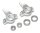 Team Raffee & Co Aluminium Front Knuckle With Bearings - 2 Pcs Silver for Axial SCX10 TRC/SCX01S