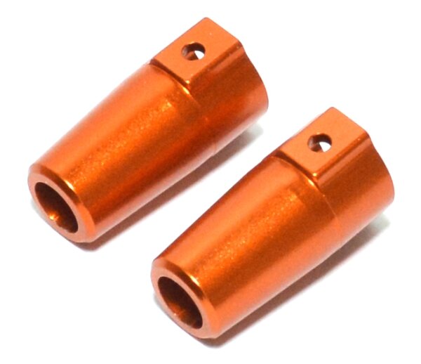 Team Raffee & Co Aluminium Rear Knuckle - 2 Pc Orange for Axial SCX10 TRC/SCX02OR