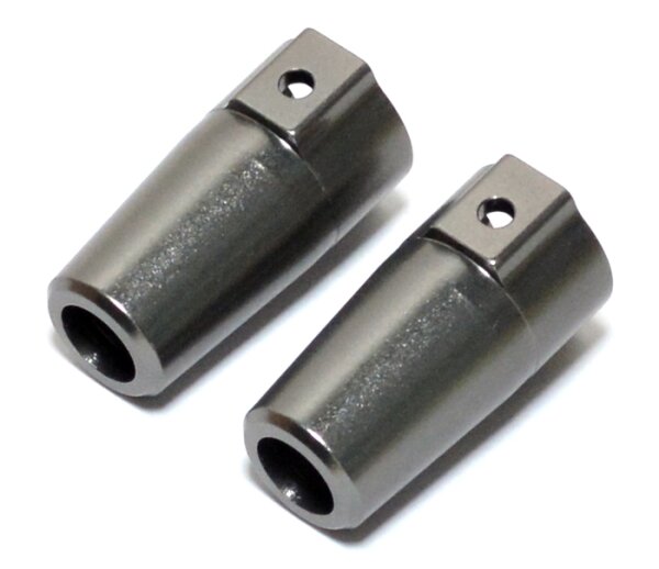 Team Raffee & Co Aluminium Rear Knuckle - 2 Pc Gun Metal for Axial SCX10 TRC/SCX02GM