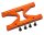 Team Raffee & Co Aluminum H Frame Brace - 1 Pc Orange for Axial SCX10 TRC/SCX14OR