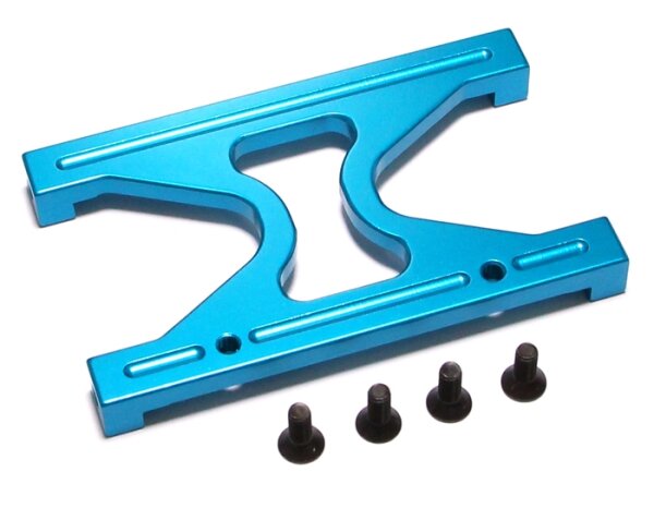 Team Raffee & Co Aluminum H Frame Brace - 1 Pc Blue for Axial SCX10 TRC/SCX14B