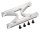 Team Raffee & Co Aluminum H Frame Brace - 1 Pc Silver for Axial SCX10 TRC/SCX14S