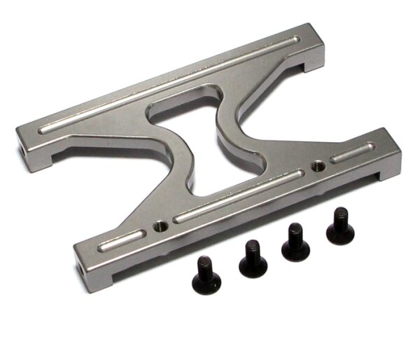 Team Raffee & Co Aluminum H Frame Brace - 1 Pc Gun Metal for Axial SCX10 TRC/SCX14GM