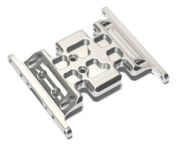Team Raffee & Co Aluminium Chassis Plate - 1 Pc Silver for Axial SCX10 TRC/SCX08S