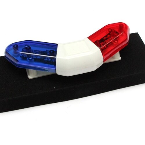 Team Raffee & Co RC Police Car Strobe Flashing Triangle Scale Light Kit - Red & Blue BRHY00511RB