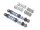 Team Raffee & Co Aluminum Double Spring Shocks 90mm (2) for Crawlers Black BRQ90333-90BK
