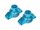 Team Raffee & Co Aluminum Rear Hub Carrier (2) Blue for Tamiya TT-02 TRC/TT02-003B