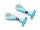 Team Raffee & Co Aluminum Front Adjustable Upper Arm (2) Blue for Tamiya TT-02 TRC/TT02-008B