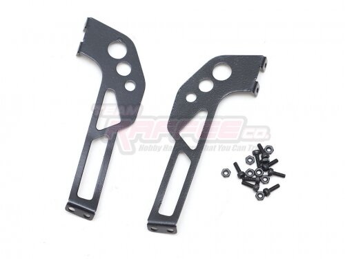 Team Raffee & Co 1/10 Adjustable Stainless Steel Rear Wing Spoiler Stand Type B Black Black TRC/302700BBK