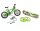 Team Raffee & Co RC Scale Accessories - Mini Bicycle & Skateboard & U Lock & Tools Set Green BRSCAC054G