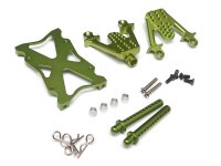 Team Raffee & Co Aluminum Rear Shock Mount Green for...