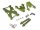 Team Raffee & Co Aluminum Rear Shock Mount Green for Axial SCX10 TRC/32108G