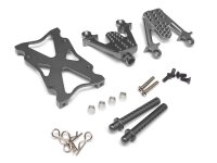 Team Raffee & Co Aluminum Rear Shock Mount Gun Metal...