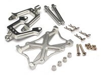 Team Raffee & Co Aluminum Rear Shock Mount Silver for...