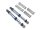 Team Raffee & Co Aluminum Double Spring Shocks 110mm (2) for Crawlers Black BRQ90333-110BK