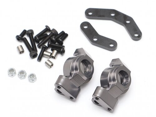 Team Raffee & Co Aluminum Front Knuckle (2) Gun Metal for Element RC Enduro TRC/1059001GM