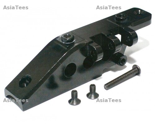 Team Raffee & Co Aluminum Rear Link Axle Mount - 1 Pc Black for Axial Yeti TRC/050307BK