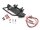 Team Raffee & Co Realistic Steel Front Bumper w/ LED & Towing Hooks 1 Set Black for Axial SCX10 BRQ90275CBK