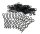 Team Raffee & Co Small-Ring 45 Deg Body Clips 100 pcs Black (20 mm) BRACS100BK