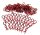 Team Raffee & Co Small-Ring 45 Deg Body Clips 100 pcs Red (20 mm) BRACS100R