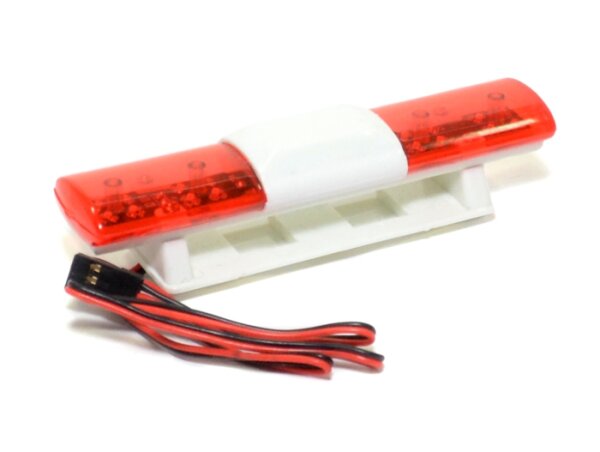 Team Raffee & Co Rc Police Car Strobe Flashing 360 Rotation Scale Light Bar Kit Red BRHY00398R