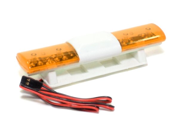 Team Raffee & Co Rc Police Car Strobe Flashing 360 Rotation Scale Light Bar Kit Yellow BRHY00398Y