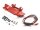 Team Raffee & Co Realistic Metal Front Bumper with Towing Hooks  - 1 Set Red for Axial SCX10 BRQ90275AR