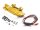 Team Raffee & Co Realistic Metal Front Bumper with Towing Hooks  - 1 Set Yellow for Axial SCX10 BRQ90275AY