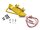 Team Raffee & Co Realistic Metal Front Bumper with Towing Hooks  - 1 Set Yellow for Axial SCX10 BRQ90275BY
