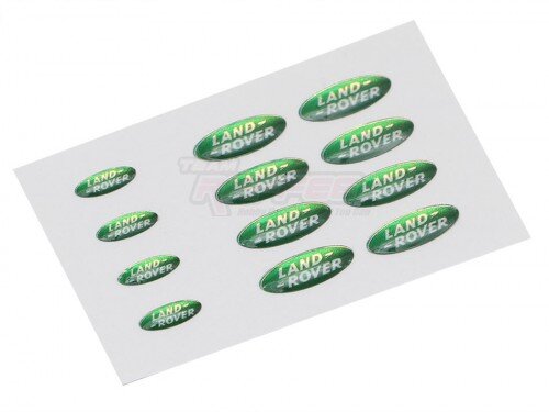Team Raffee & Co 3D Crystal Decal Sticker (12pcs) for Defender D90 D110 Rover SUV for RC4WD Gelande II D90/D110 TRC/302399