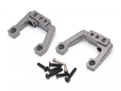 Team Raffee & Co Aluminum Rear Shock Mounts (2) Gun Metal for Element RC Enduro TRC/1059009RGM