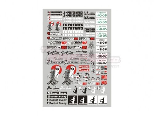Team Raffee & Co 1/10 Scale Sticker Decal E TRC/302614