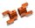 Team Raffee & Co Aluminium Front C Hub - 2 Pc Orange for Axial SCX10 TRC/SCX03OR