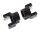 Team Raffee & Co Aluminium Front C Hub - 2 Pc Black for Axial SCX10 TRC/SCX03BK