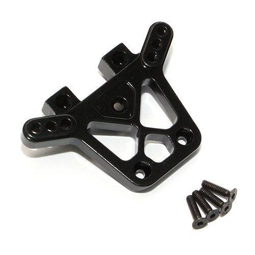 Team Raffee & Co Aluminum Rear Shock Tower - 1 Pc Black for Traxxas LaTrax Teton BRTE008BK