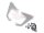 Team Raffee & Co 1/10 Stainless Steel Rear Wing Spoiler Stand Type A Silver TRC/302701AS