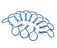 Team Raffee & Co Large-Ring Body Clips 100 pcs Blue...