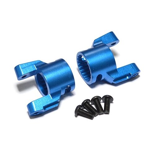 Team Raffee & Co Aluminum Front C-Hub -1 Pair Blue for Axial Wraith BRWRT03B