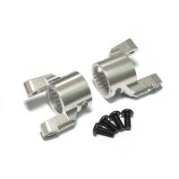 Team Raffee & Co Aluminum Front C-Hub -1 Pair Silver...