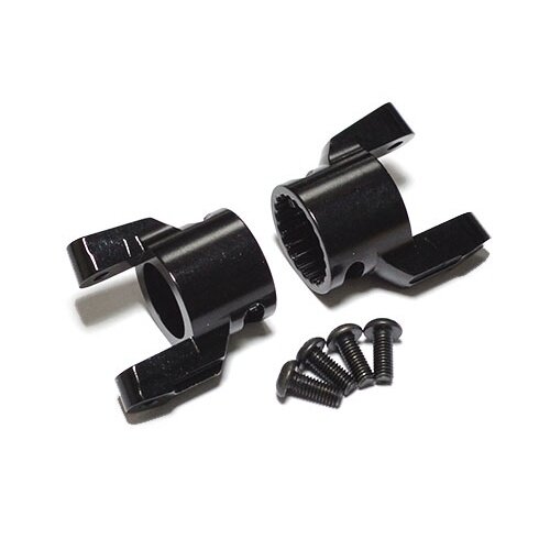 Team Raffee & Co Aluminum Front C-Hub -1 Pair Black for Axial Wraith BRWRT03BK