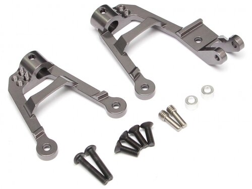 Team Raffee & Co Aluminum Front Shock Tower (2) Gun Metal for Axial SCX10 II TRC/302284GM