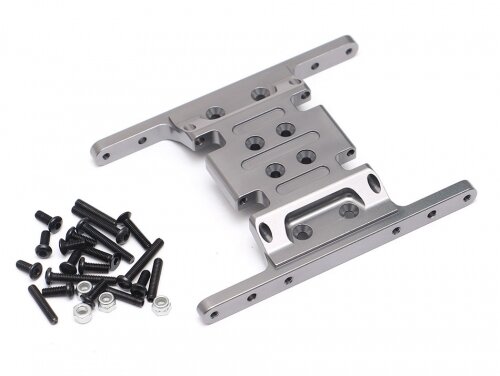 Team Raffee & Co Aluminum Gearbox Mount Gun Metal for Element RC Enduro TRC/1059005GM